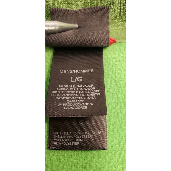 The North Face Mens Lightweight Full Zip Fleece Jacket Green L Green - Picture 2 of 5